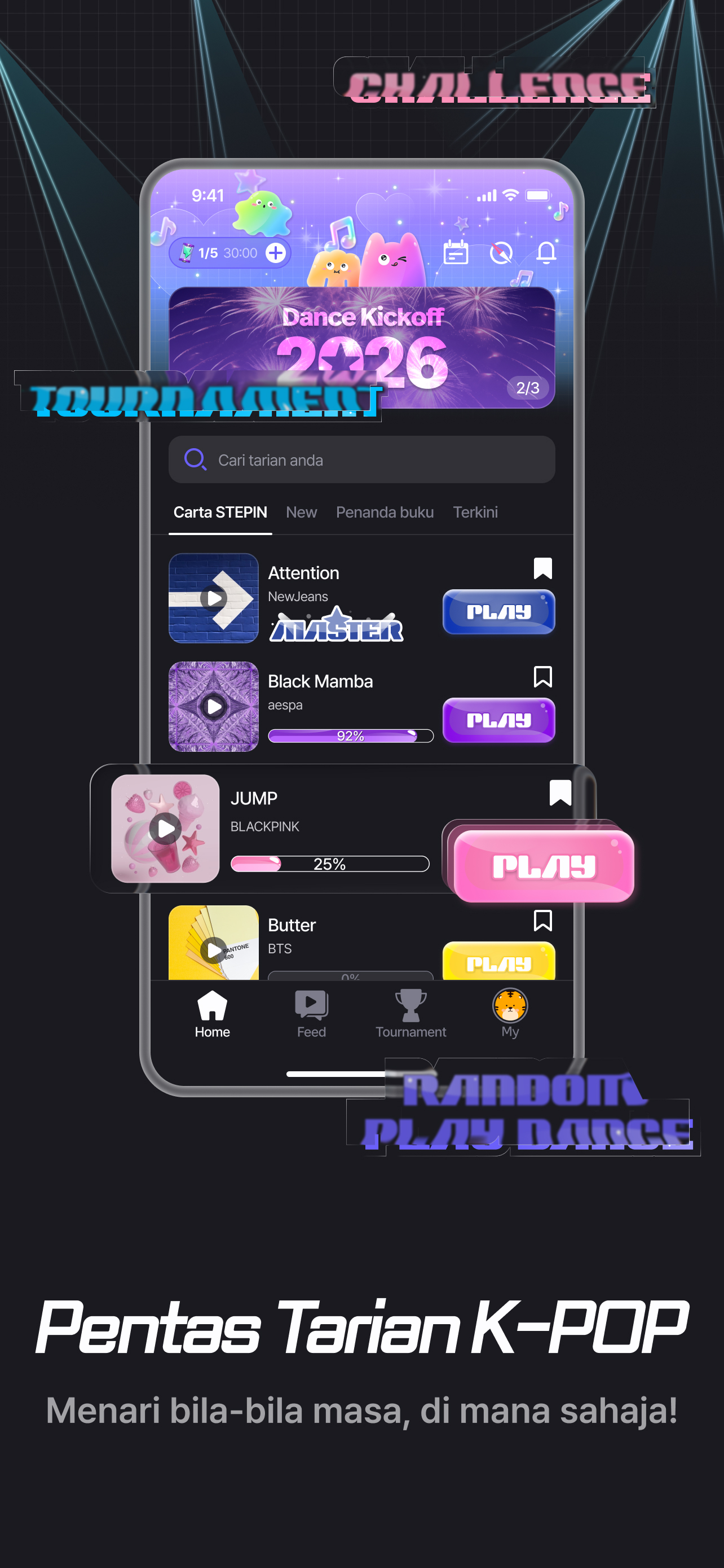 Dance Challenge · Random Play