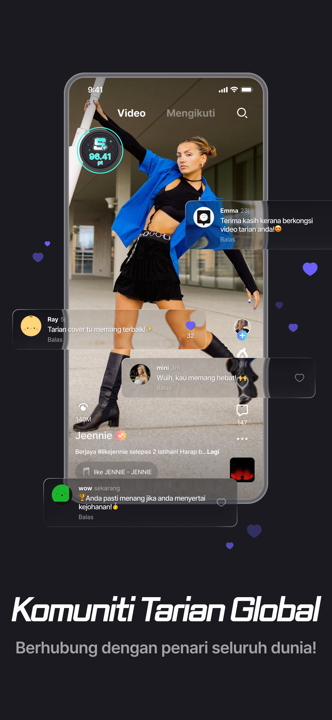 Feed · Ranking · Komuniti