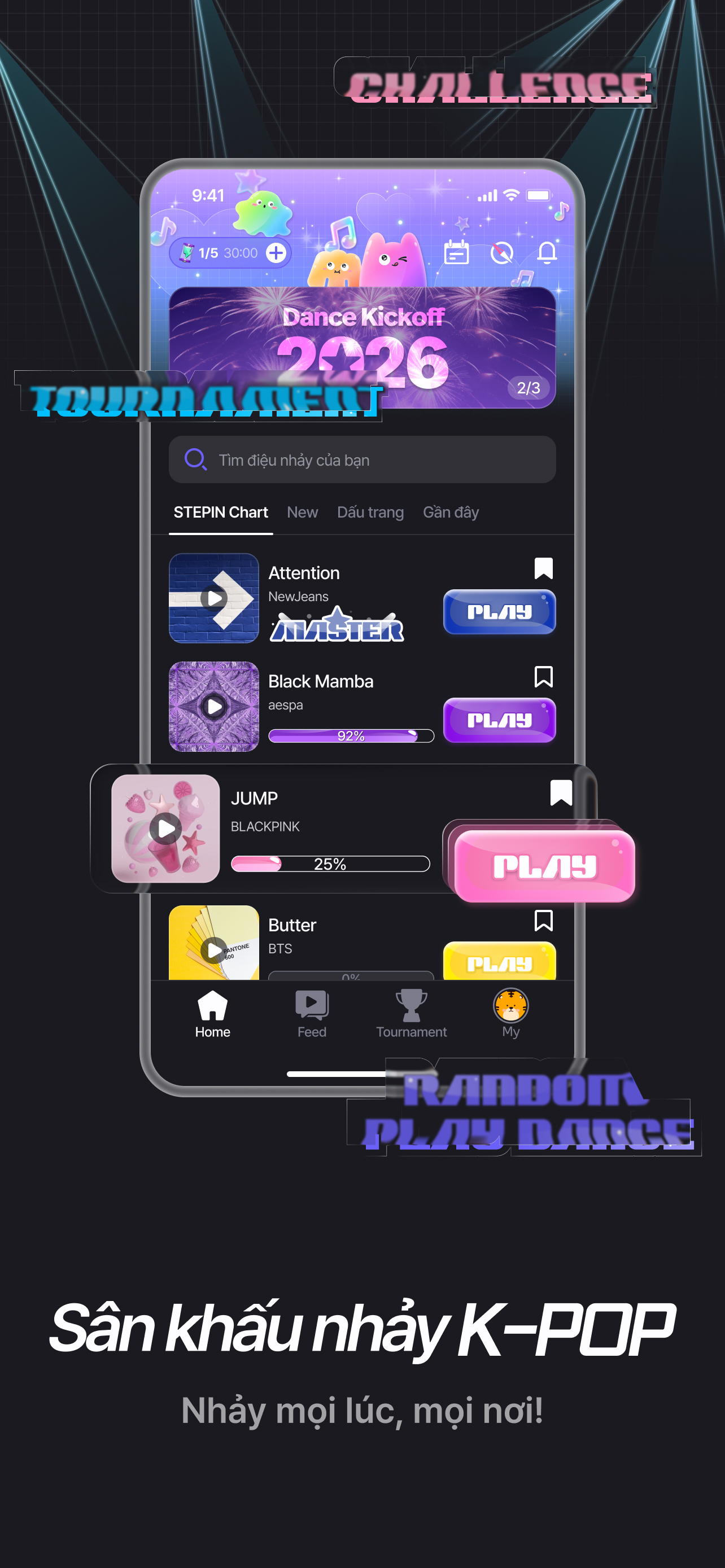 Dance Challenge · Random Play